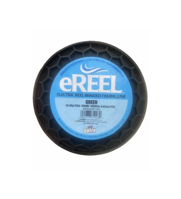 SUFIX E-REEL TRECCIATO PER MULINELLI ELETTRICI MT.1000 Ø 0,42 1 SUFIX E-REEL TRECCIATO PER MULINELLI ELETTRICI MT.1000 Ø 0,42