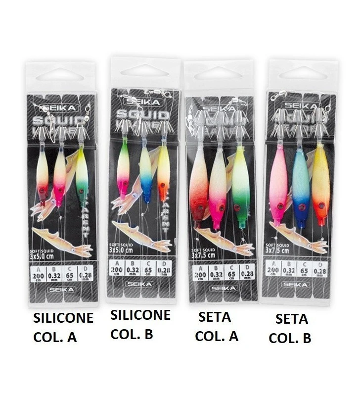TERMINALE PER CALAMARI TUBERTINI SEIKA IN SILICONE CM 7,5 1 TERMINALE PER CALAMARI TUBERTINI SEIKA IN SILICONE CM 7,5