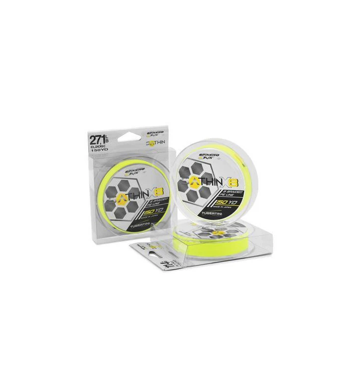 TRECCIATO SATHIN X8 300YARD YELLOW TUBERTINI 1 TRECCIATO SATHIN X8 300YARD YELLOW TUBERTINI